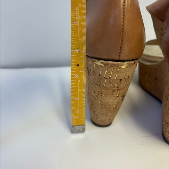 Malibu Metallic Silver and Tan Wedges - Picture 3 of 6